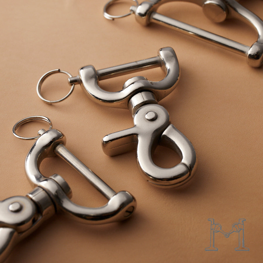 ネジ式ナスカン 1個(24mm/30mm/40mm) 二重リング付き 修理用 #330