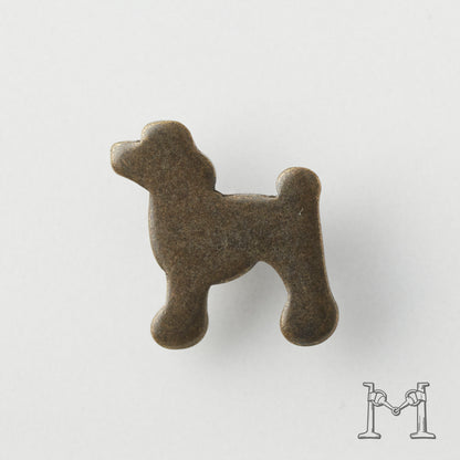 ドッグシルエットスタッズ（トイプードル） B-2876