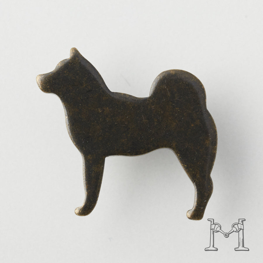 ドッグシルエットスタッズ（柴犬） B-2885