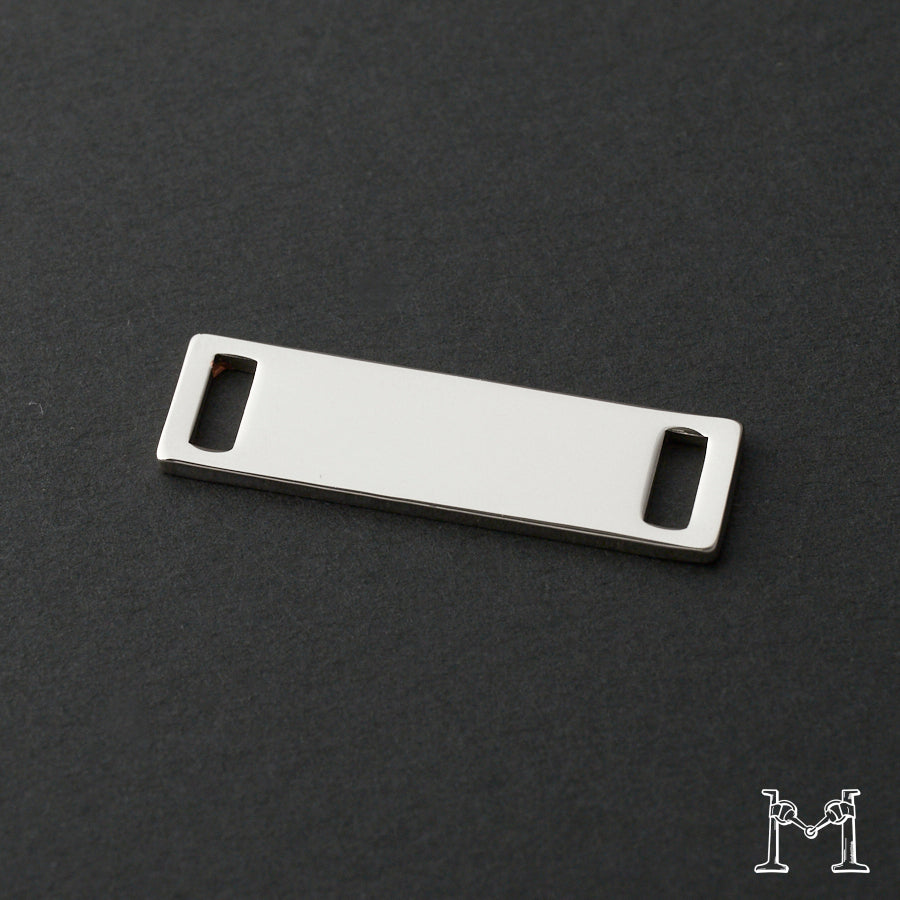 メタルプレート 35.5mm 飾り金具 Rなし（曲げなし） H-2137-7