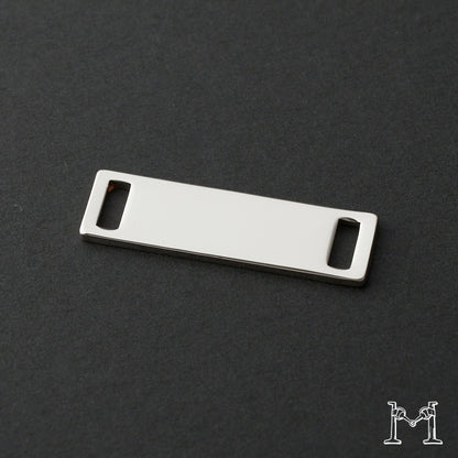 メタルプレート 35.5mm 飾り金具 Rなし（曲げなし） H-2137-7