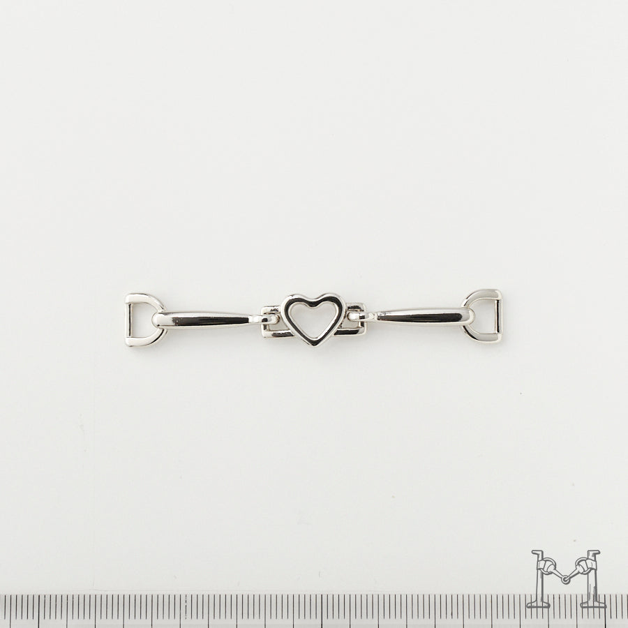 ビットパーツ メタルパーツ 68mm ハート 飾り金具 H-2204