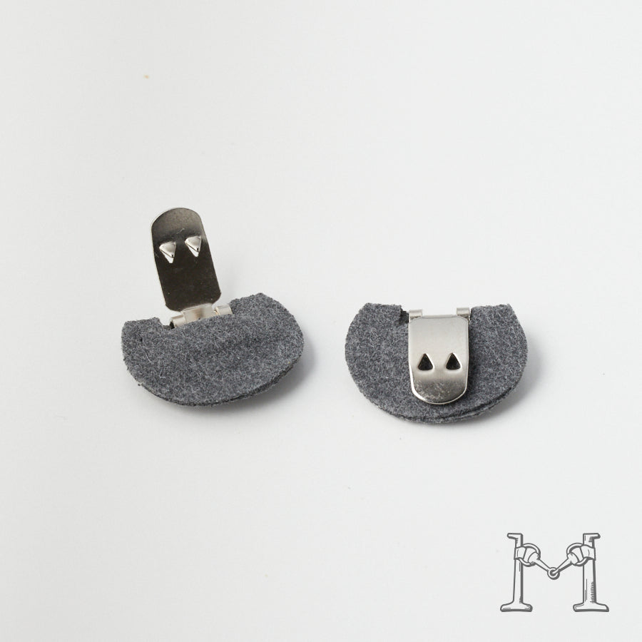 シューズクリップ用パーツ 金具（小）× ラウンド不織布付き M-3848-1-11