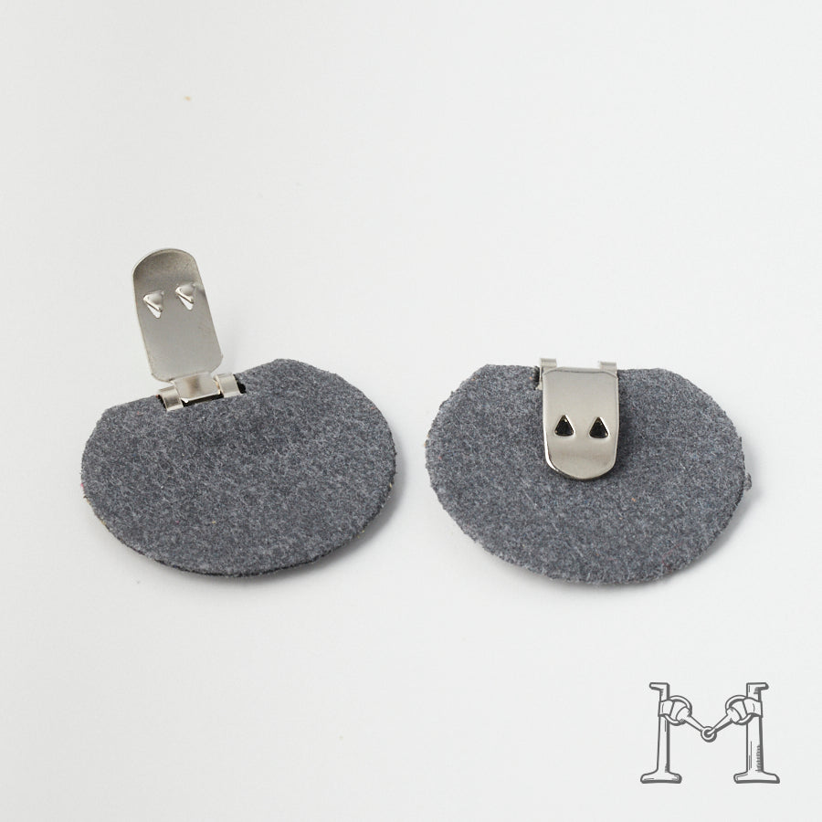 シューズクリップ用パーツ 金具（小）× ラウンド不織布付き M-3848-1-14