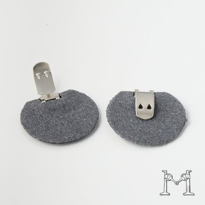 シューズクリップ用パーツ 金具（小）× ラウンド不織布付き M-3848-1-14