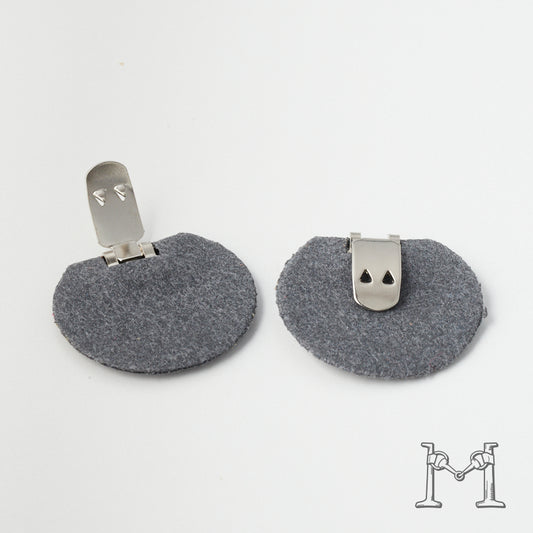 シューズクリップ用パーツ 金具（小）× ラウンド不織布付き M-3848-1-14