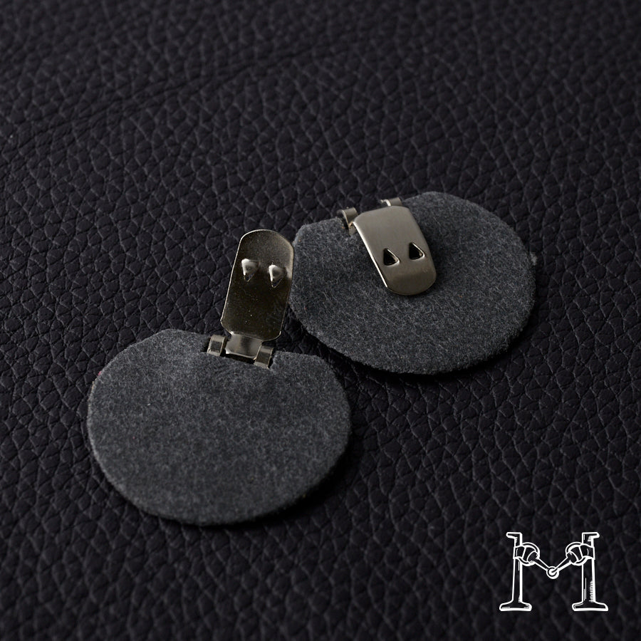 シューズクリップ用パーツ 金具（小）× ラウンド不織布付き M-3848-1-14