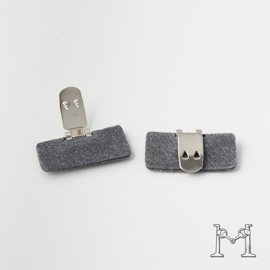 シューズクリップ用パーツ 金具（小）× スクエア不織布付き M-3848-1-15