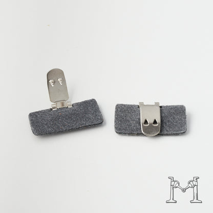 シューズクリップ用パーツ 金具（小）× スクエア不織布付き M-3848-1-15