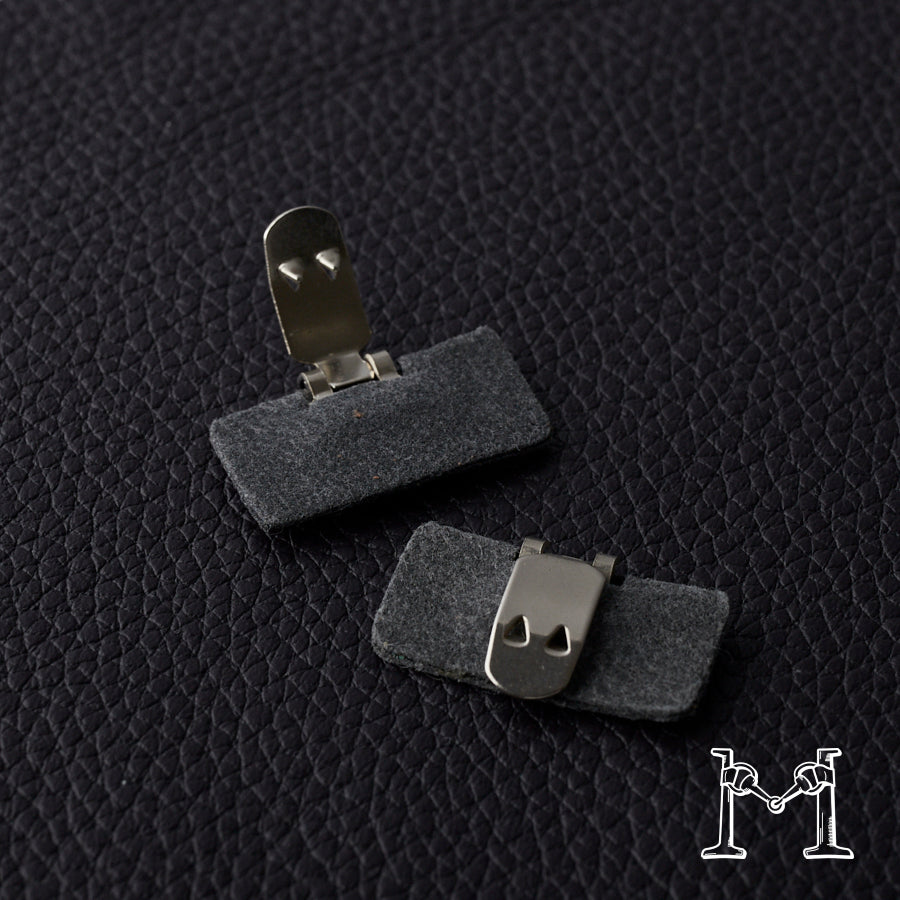 シューズクリップ用パーツ 金具（小）× スクエア不織布付き M-3848-1-15
