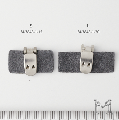 シューズクリップ用パーツ 金具（小）× スクエア不織布付き M-3848-1-20