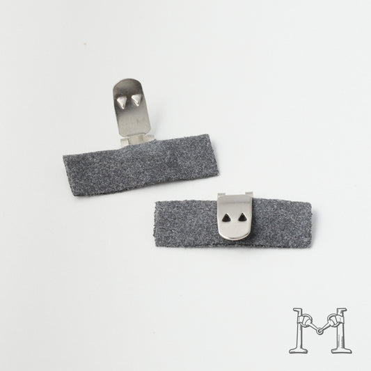 シューズクリップ用パーツ 金具（小）× スクエア不織布付き M-3848-1-20