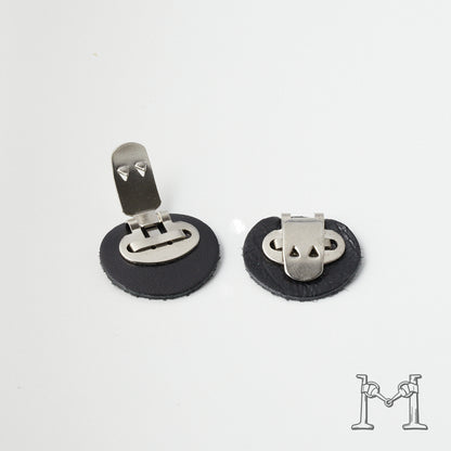 シューズクリップ用パーツ 金具（小）× ラウンド革付き M-3848-1-5