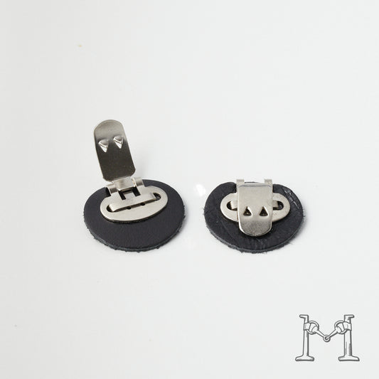 シューズクリップ用パーツ 金具（小）× ラウンド革付き M-3848-1-5