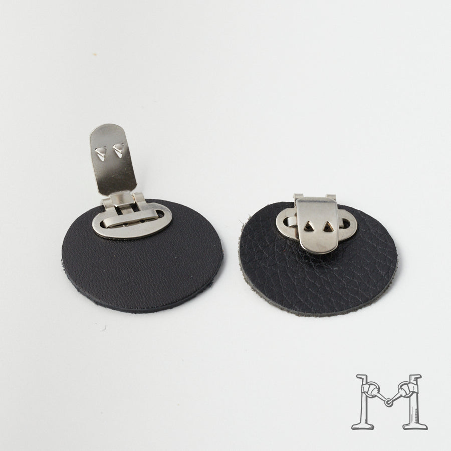シューズクリップ用パーツ 金具（小）× ラウンド革付き M-3848-1-6