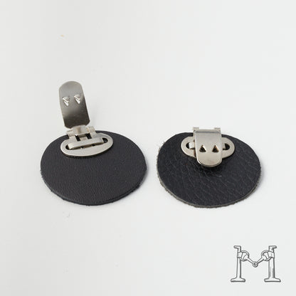 シューズクリップ用パーツ 金具（小）× ラウンド革付き M-3848-1-6