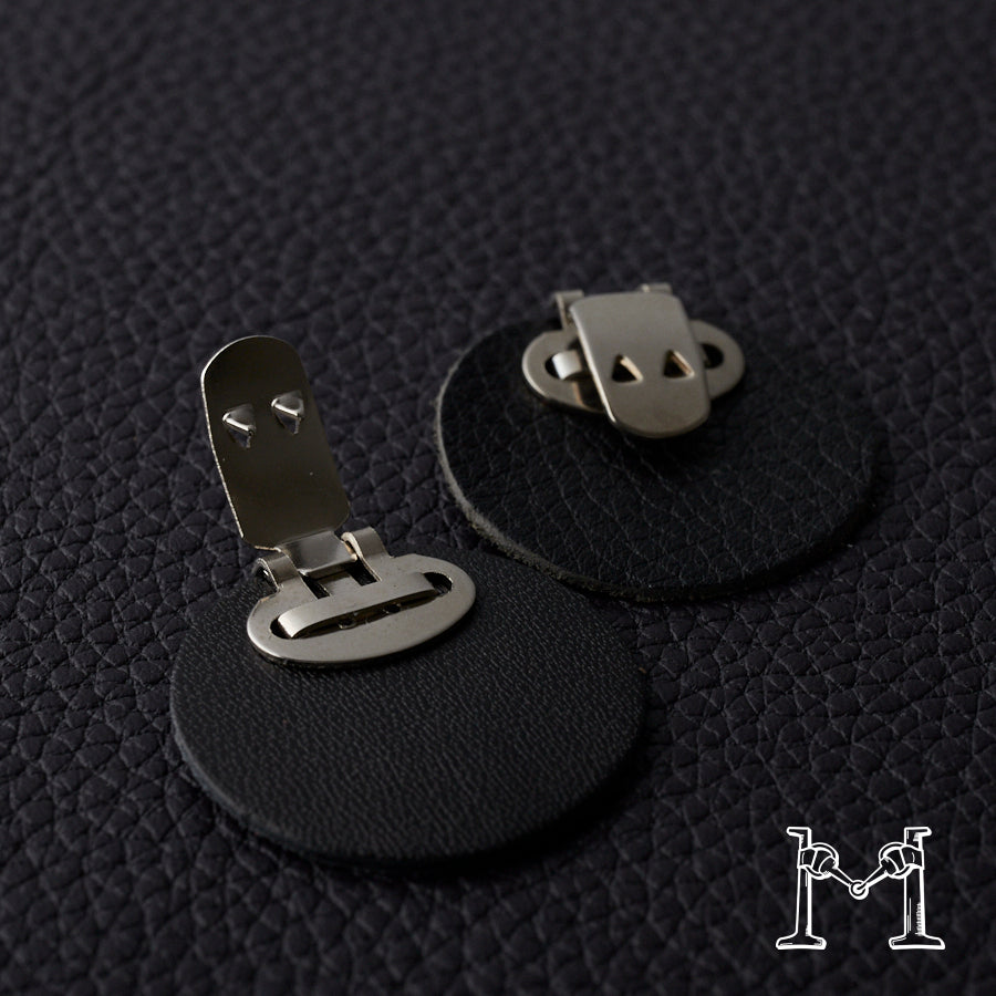 シューズクリップ用パーツ 金具（小）× ラウンド革付き M-3848-1-6