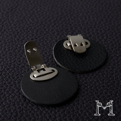 シューズクリップ用パーツ 金具（小）× ラウンド革付き M-3848-1-6