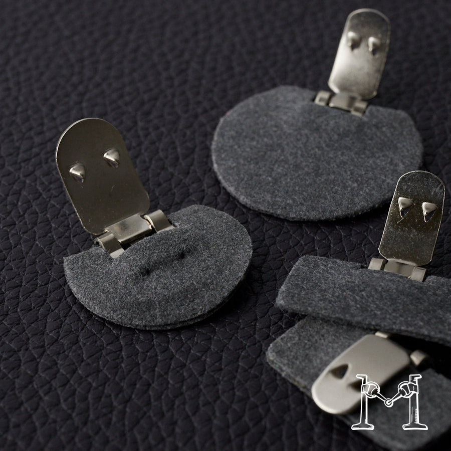 シューズクリップ用パーツ 金具（小）× ラウンド不織布付き M-3848-1-11