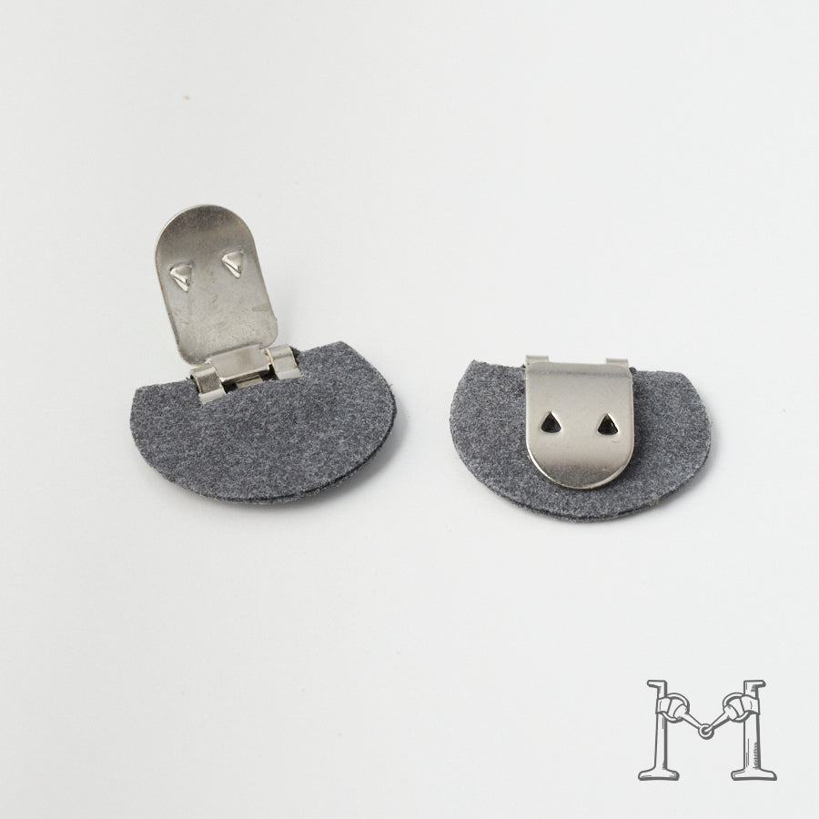 シューズクリップ用パーツ 金具（大）× ラウンド不織布付き M-3848-2-10
