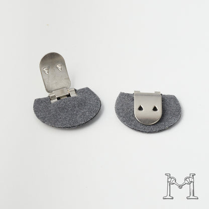 シューズクリップ用パーツ 金具（大）× ラウンド不織布付き M-3848-2-10