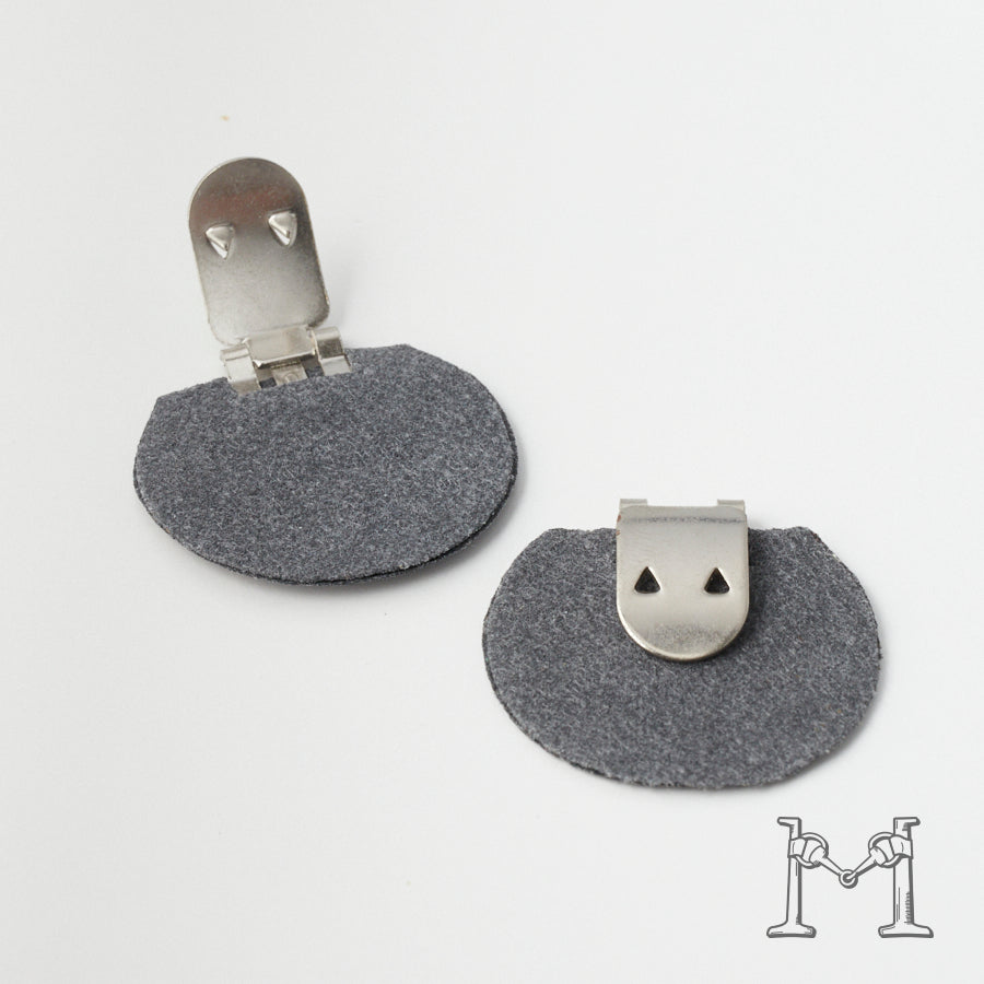 シューズクリップ用パーツ 金具（大）× ラウンド不織布付き M-3848-2-14