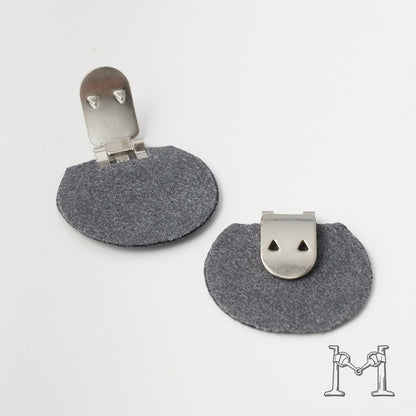 シューズクリップ用パーツ 金具（大）× ラウンド不織布付き M-3848-2-14
