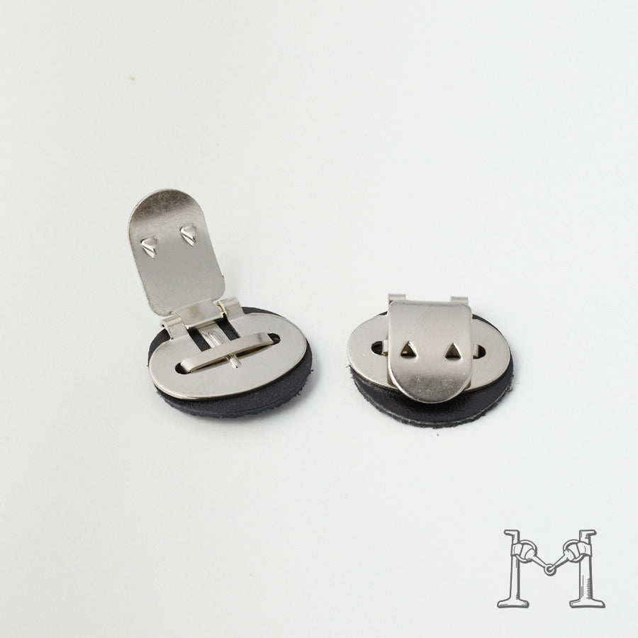 シューズクリップ用パーツ 金具（大）× ラウンド革付き M-3848-2-5