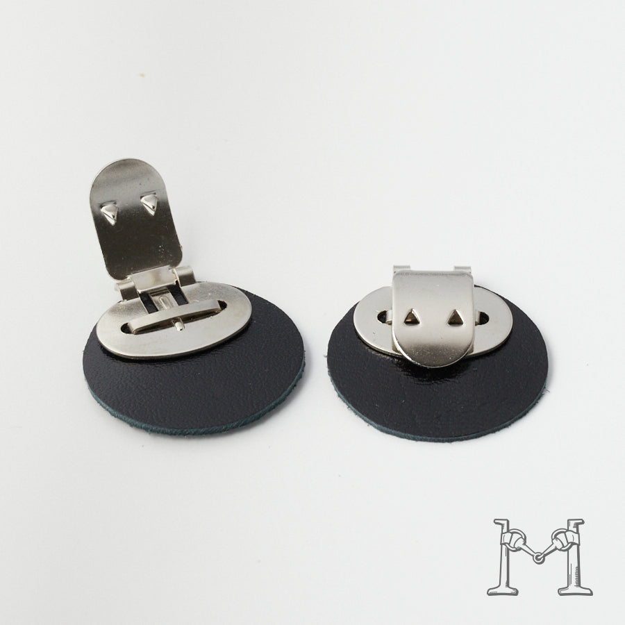 シューズクリップ用パーツ 金具（大）× ラウンド革付き M-3848-2-6