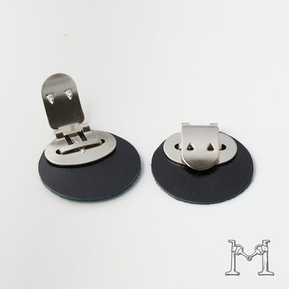 シューズクリップ用パーツ 金具（大）× ラウンド革付き M-3848-2-6