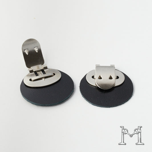 シューズクリップ用パーツ 金具（大）× ラウンド革付き M-3848-2-6