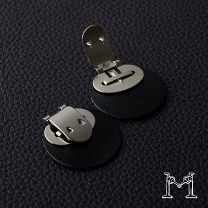 シューズクリップ用パーツ 金具（大）× ラウンド革付き M-3848-2-6