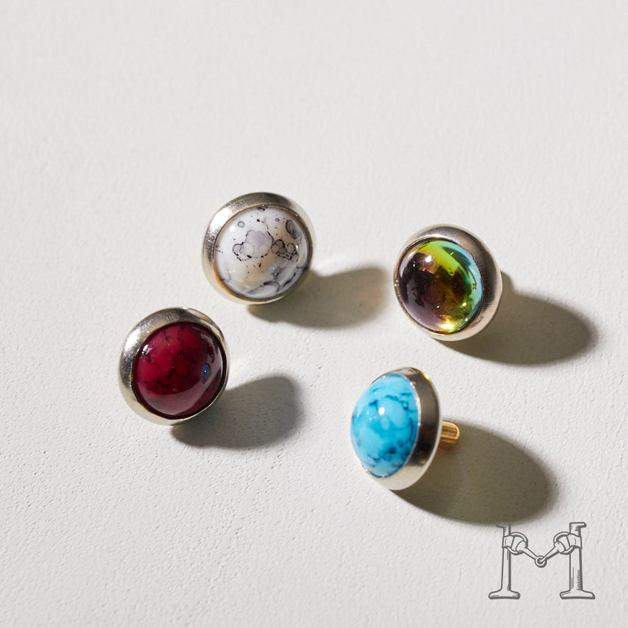 アクリルダイヤカットスタッズ 8mm P-1204-8