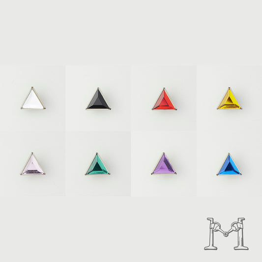 トライアングルシェイプ アクリルスタッズ 9mm P-2700-9