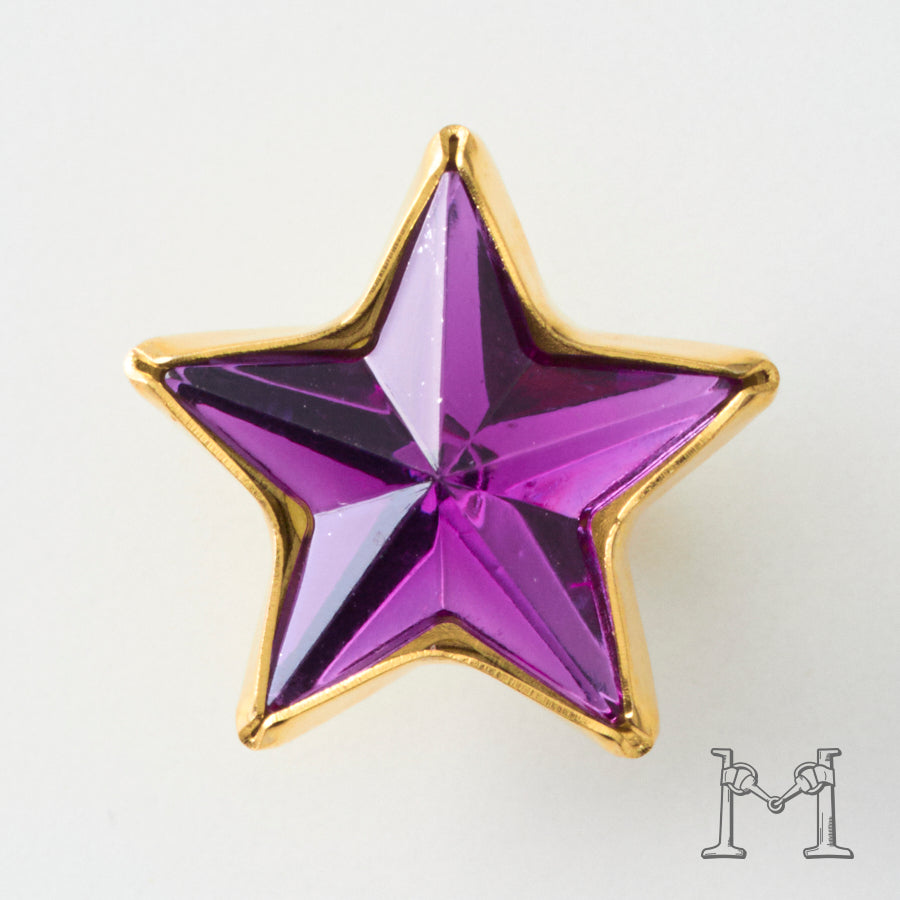 スターシェイプ アクリルダイヤカットスタッズ  15mm P-2703-15