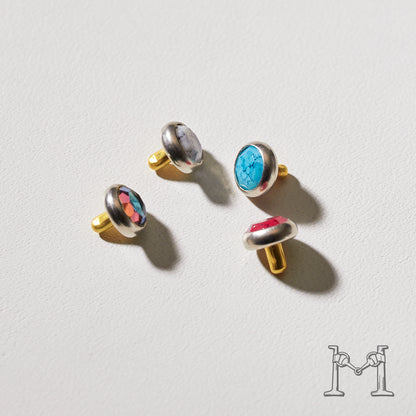 アクリルダイヤカットスタッズ 6.5mm P-996-6.5
