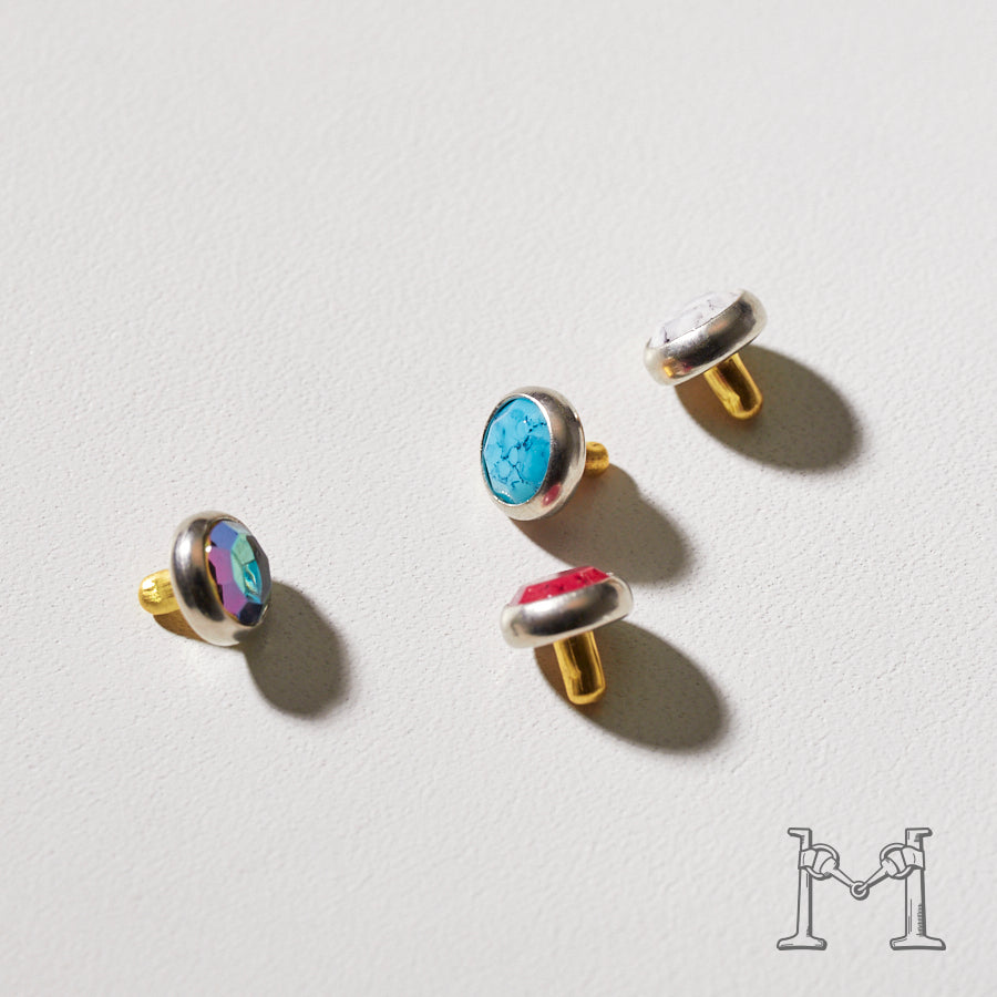 アクリルダイヤカットスタッズ 6.5mm P-996-6.5