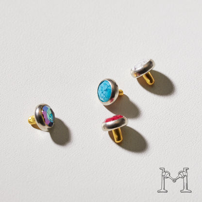 アクリルダイヤカットスタッズ 6.5mm P-996-6.5