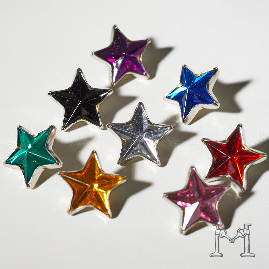スターシェイプ アクリルダイヤカットスタッズ  15mm P-2703-15
